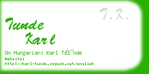 tunde karl business card